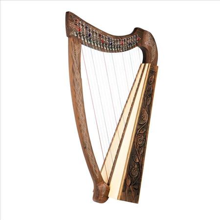 Design Toscano Celtic Walnut Heather Harp MD4842